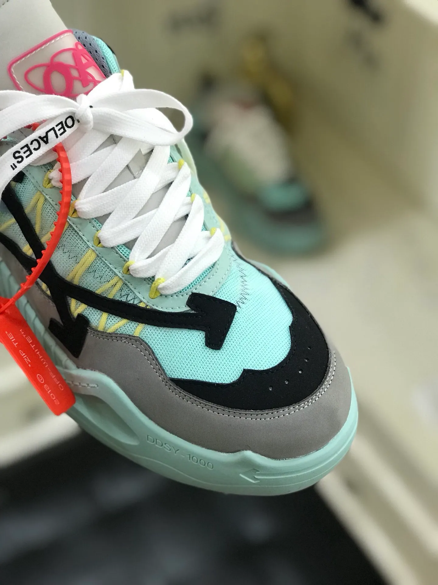 Men's shoes 💰480🌼【New style】OFF - high-end boutique. [OFF-WHITE 1Birth information and the word AIR are displayed on both sides of the shoe, and OFF-WHITE's iconic details can be seen on the sole and insole. You can choose a pair if you like the style. Code 38-44 (45 can be customized)